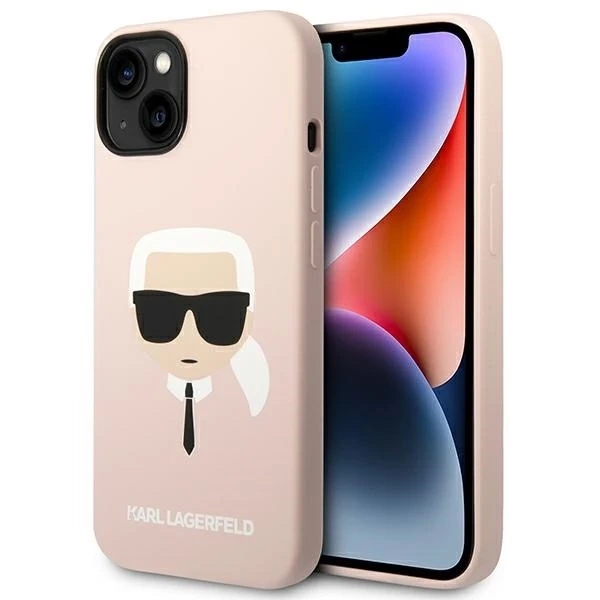 Чохол Etui Karl Lagerfeld KLHMP14MSLKHLP для iPhone 14 Plus 6,7" Silicone Karl`s Head Magsafe